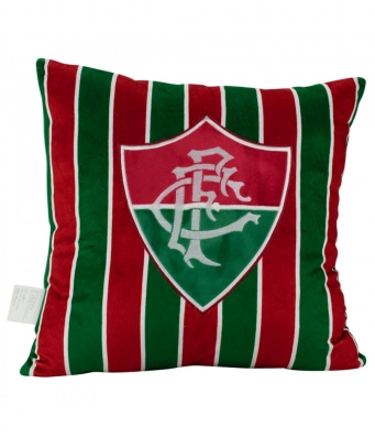 Almofada Quadrada Escudo Time 36x36cm - Fluminense