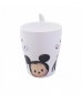 Caneca De Porcelana Com Colher Mickey & Minnie Tsum Tsum 310ml - Disney