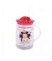 Caneca Com Tampa E Canudo Mickey & Minnie Tsum Tsum 200ml - Disney