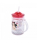 Caneca Com Tampa E Canudo Mickey & Minnie Tsum Tsum 200ml - Disney