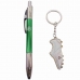 Jogo Caneta Roller Ball De Metal Com Chaveiro - Fluminense