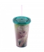 Copo Com Canudo Anna e Elsa 450ml Frozen - Disney