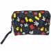 Necessaire Preto Partes Corpo Mickey 13x21x28cm - Disney