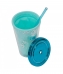 Copo Canudo Verde Nossa Amizade 450ml - Projeto Kiwi