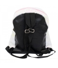 Mochila Lantejoulas Branco e Rosa 34x13x32cm