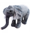 Elefante Cinza Realista 15cm - Pelúcia Enfeite