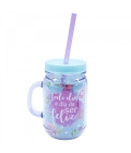 Caneca Com Tampa E Canudo Todo Dia É Dia De Ser Feliz 420ml - Projeto Kiwi