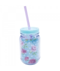 Caneca Com Tampa E Canudo Todo Dia É Dia De Ser Feliz 420ml - Projeto Kiwi