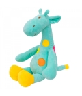 Girafa Verde Pintas Coloridas 37cm - Pelúcia