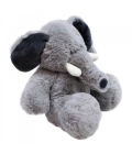 Elefante Cinza Sentado 20cm - Pelúcia