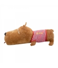 Cachorro Focinho Largo De Camisa Vermelha 56cm - Pelúcia
