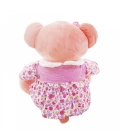 Ursa Salmão Sentada De Vestido Florido E Chapeuzinho 45cm