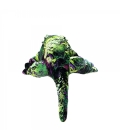 Crocodilo Multi Tons De Verde Deitado 81cm - Pelúcia