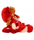 Boneca Vermelho Círculos Com Chapéu 28cm