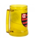 Caneca Gel Isolante Térmico Amarelo 400ml - Flamengo