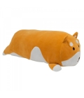 Almofada Cilíndrica Cachorro Shiba Pelúcia 64cm