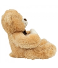 Urso Sentado Te Amo Mais Que Chocolate 21cm - Pelúcia