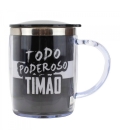Caneca Térmica Com Tampa 450ml - Corinthians