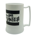 Caneca Branca Gel Isolante Térmico 400ml - Santos