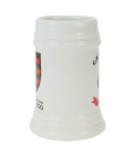 Caneca Porcelana Branca 500ml - Flamengo