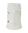 Caneca Porcelana Branca 500ml - Flamengo