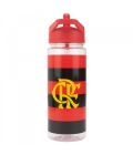 Garrafa Plástico 450ml Com Mochila Tipo saco - Flamengo