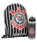 Garrafa Plástico 450ml Com Mochila Tipo saco - Corinthians