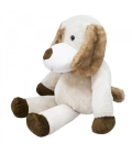 Cachorro Mancha Marrom Olho Sorrindo 18cm - Pelúcia