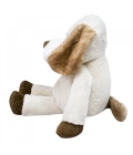 Cachorro Mancha Marrom Olho Sorrindo 18cm - Pelúcia