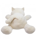 Gato Branco Deitado 47cm - Pelúcia