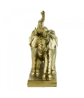 Elefante Dourado Crescendo 47cm - Resina Animais