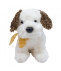 Chaveiro Cachorro Laço Orelhas Marrom 17cm - Pelúcia