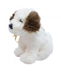 Chaveiro Cachorro Laço Orelhas Marrom 17cm - Pelúcia