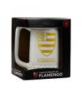 Caneca Branca Porcelana 500ml - Flamengo