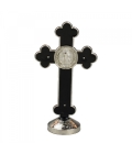 Crucifixo Metal Preto Uso Carro 8cm