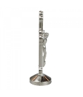 Crucifixo Metal Branco Uso Carro 8cm