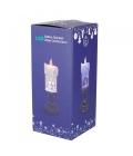 Luminária Vela Musical Papai Noel 26cm