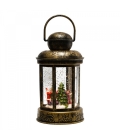 Luminária Lamparina Natalino Papai Noel 19cm