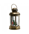 Luminária Lamparina Natalino Papai Noel 19cm
