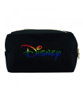 Necessaire Retangular Preta Mickey Rainbow 12x10x20cm - Disney