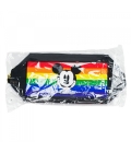 Necessaire Retangular Preta Mickey Rainbow 12x10x20cm - Disney