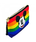 Necessaire Preta Mickey Rainbow 19x7x23cm - Disney