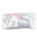 Necessaire Retangular Preta Pintas Laços Minnie 13x10x20cm - Disney