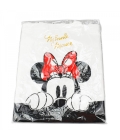 Bolsa Sacola Branca Retangular Rosto Minnie 40x33cm - Disney