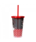 Copo Com Canudo Minnie 450ml - Disney