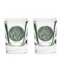 Jogo Com 2 Copos De Vidro Para Shot 70ml - Palmeiras