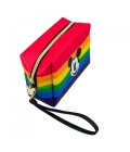 Necessaire Retangular Mickey Arco-Íris 11x7x17cm - Disney