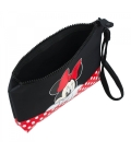 Necessaire Retangular Minnie Assinatura 15x3x21cm - Disney