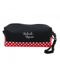 Necessaire Retangular Minnie Assinatura 10x8x20cm - Disney