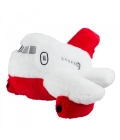 Avião Branco Vermelho 46cm - Pelúcia